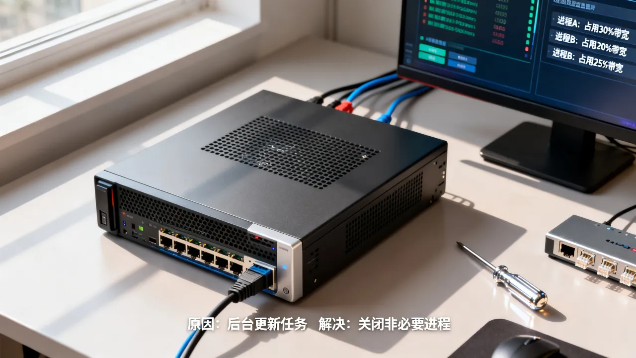 服务器主机进程占用网速怎么解决，服务器网速慢是什么原因