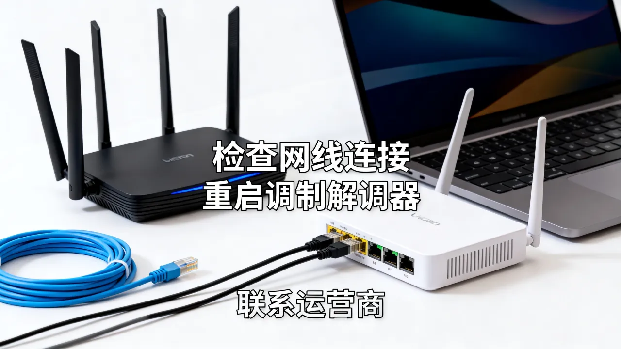 宽带服务器无应答怎么解决，网络连接失败排查方法