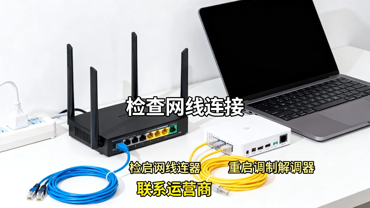 宽带服务器无应答怎么解决，网络连接失败排查方法