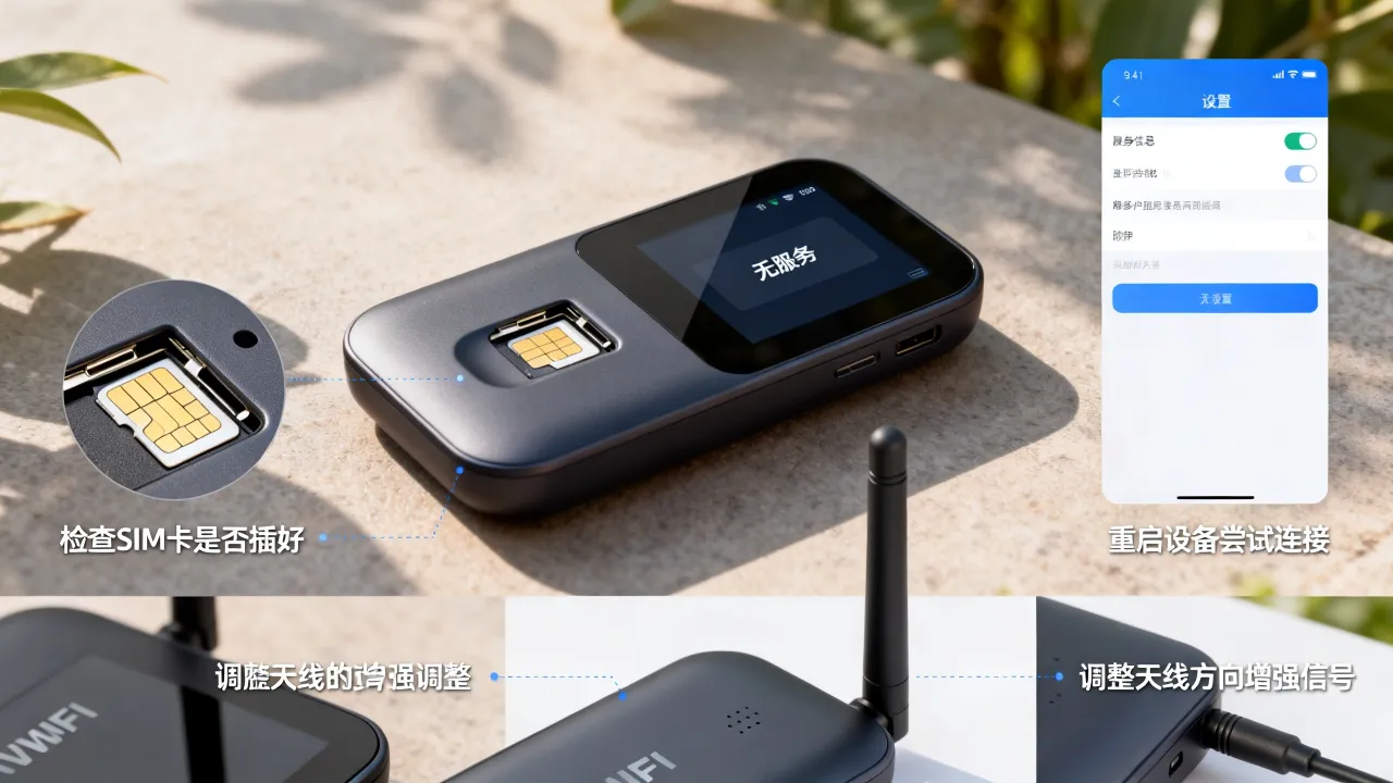 随身wifi为什么没显示无服务?解决方法与原因分析