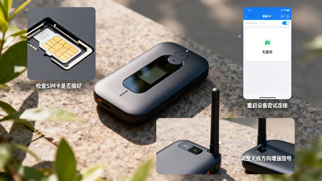 随身wifi为什么没显示无服务？解决方法与原因分析