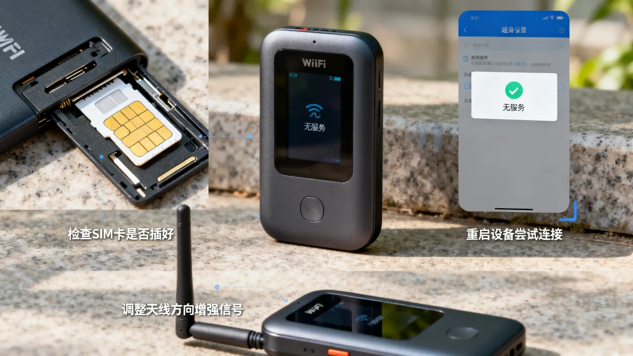 随身wifi为什么没显示无服务？解决方法与原因分析
