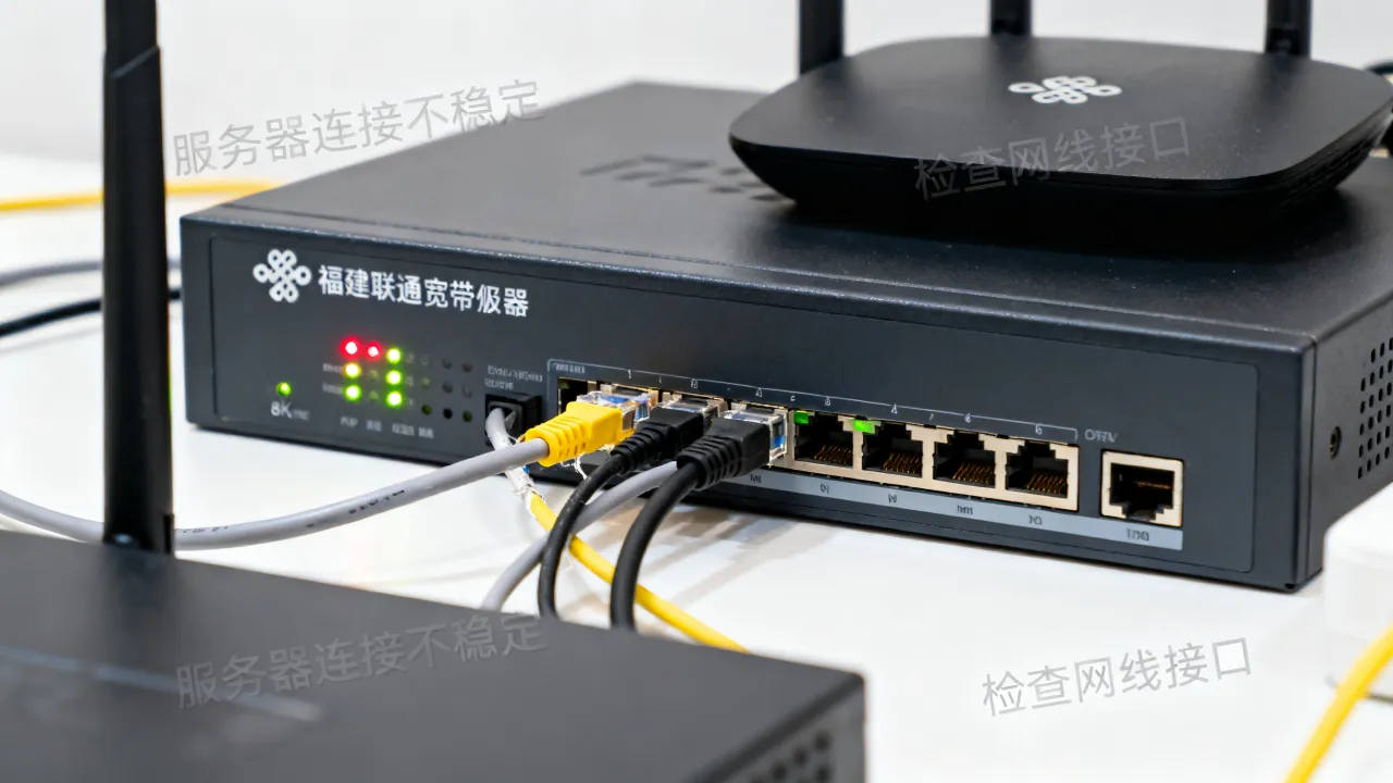 福建联通宽带服务器总是掉线为什么，怎么解决？