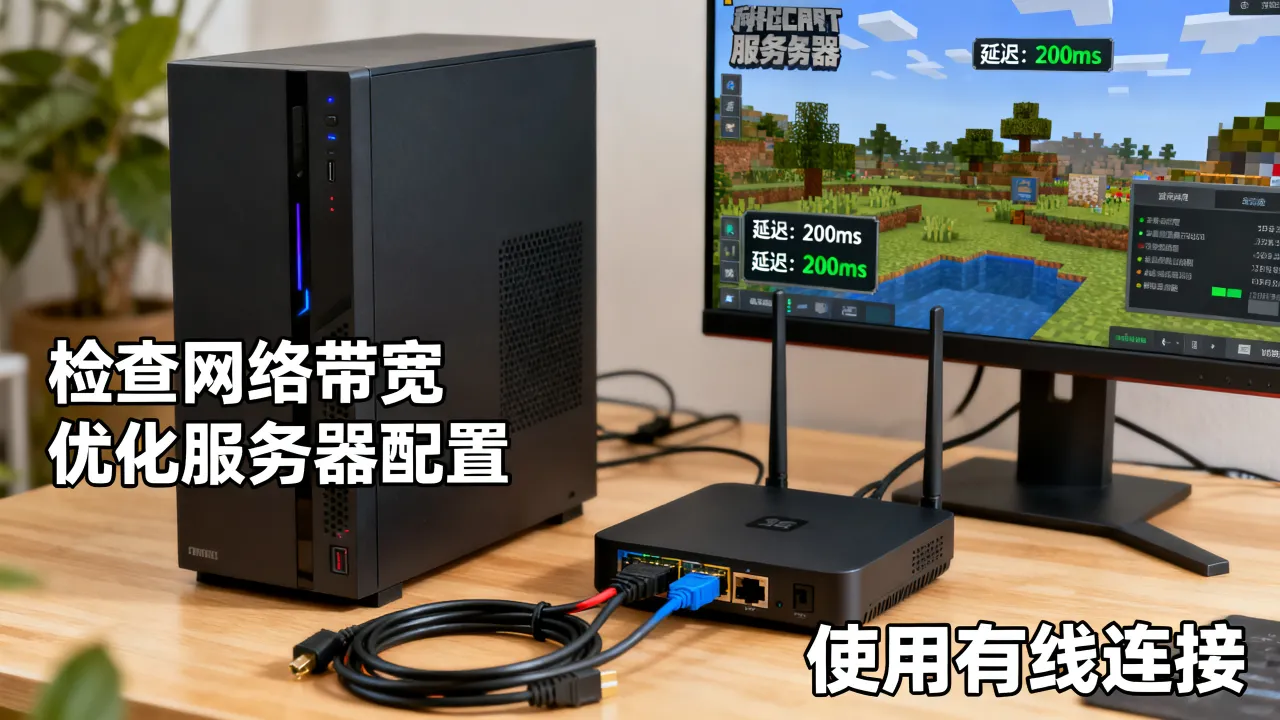 我的世界服务器网速慢怎么办，如何提升我的世界服务器网络延迟？