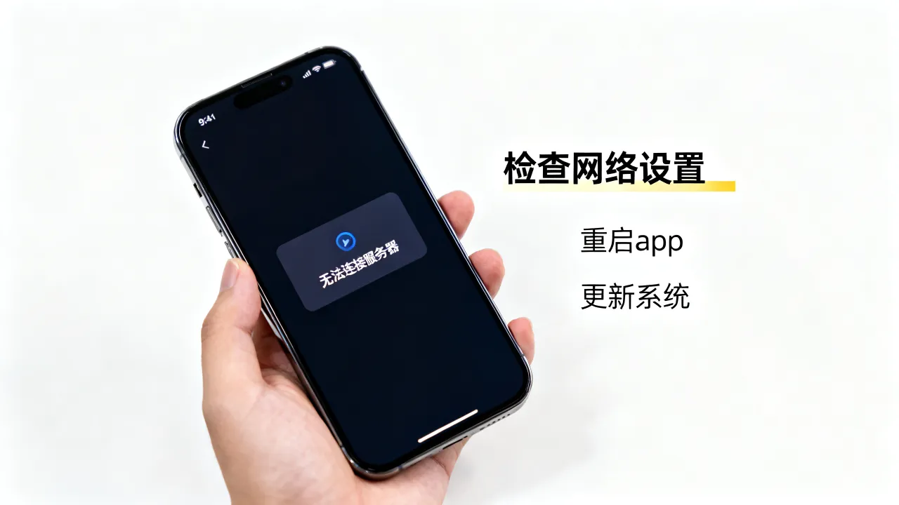苹果app无法连接服务器失败怎么办，app连接失败怎么解决