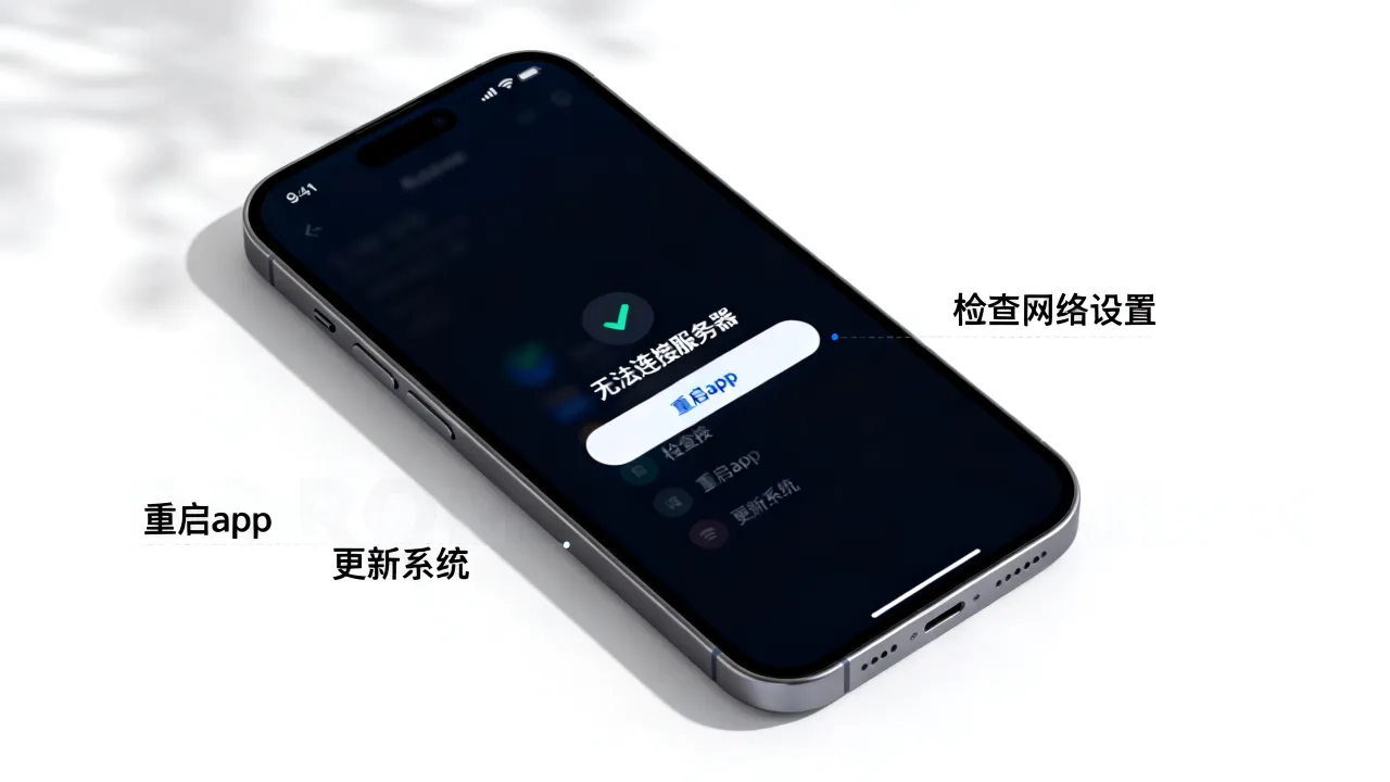 苹果app无法连接服务器失败怎么办，app连接失败怎么解决