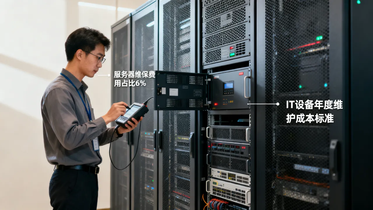 服务器维保费用占比6%合理吗，IT设备年度维护成本标准是多少