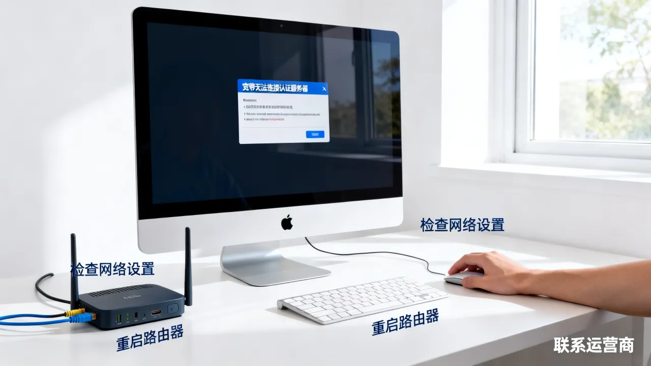 Mac宽带无法连接认证服务器是怎么回事，如何解决