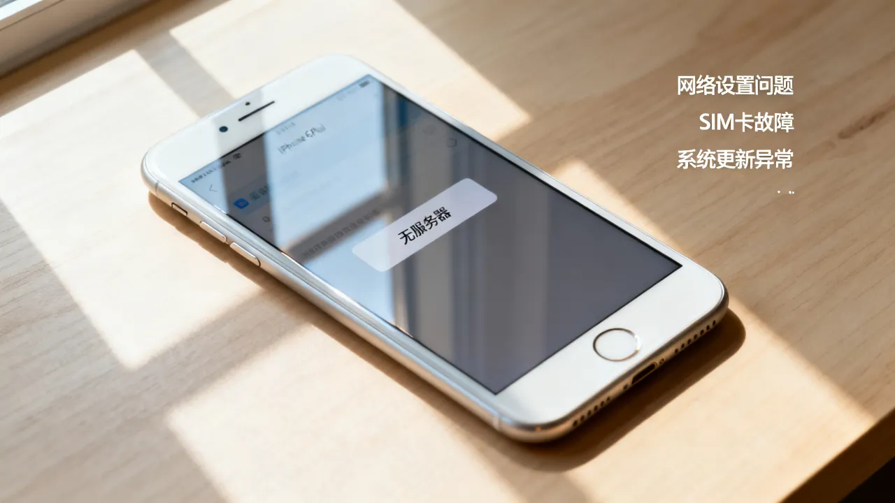 为什么苹果6plus手机突然无服务器，这是什么原因造成的？