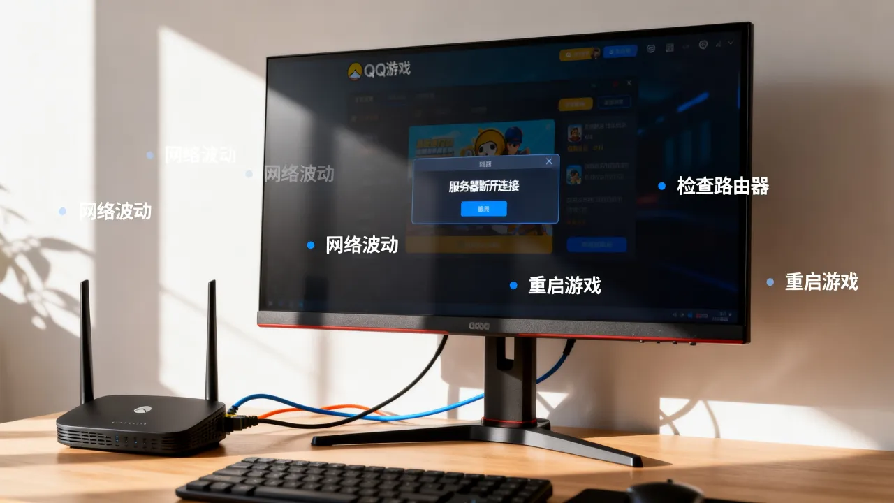 为什么QQ游戏老是服务器断开连接，QQ游戏频繁掉线怎么解决？