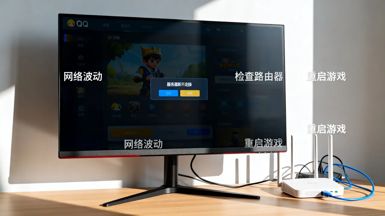 为什么QQ游戏老是服务器断开连接，QQ游戏频繁掉线怎么解决？