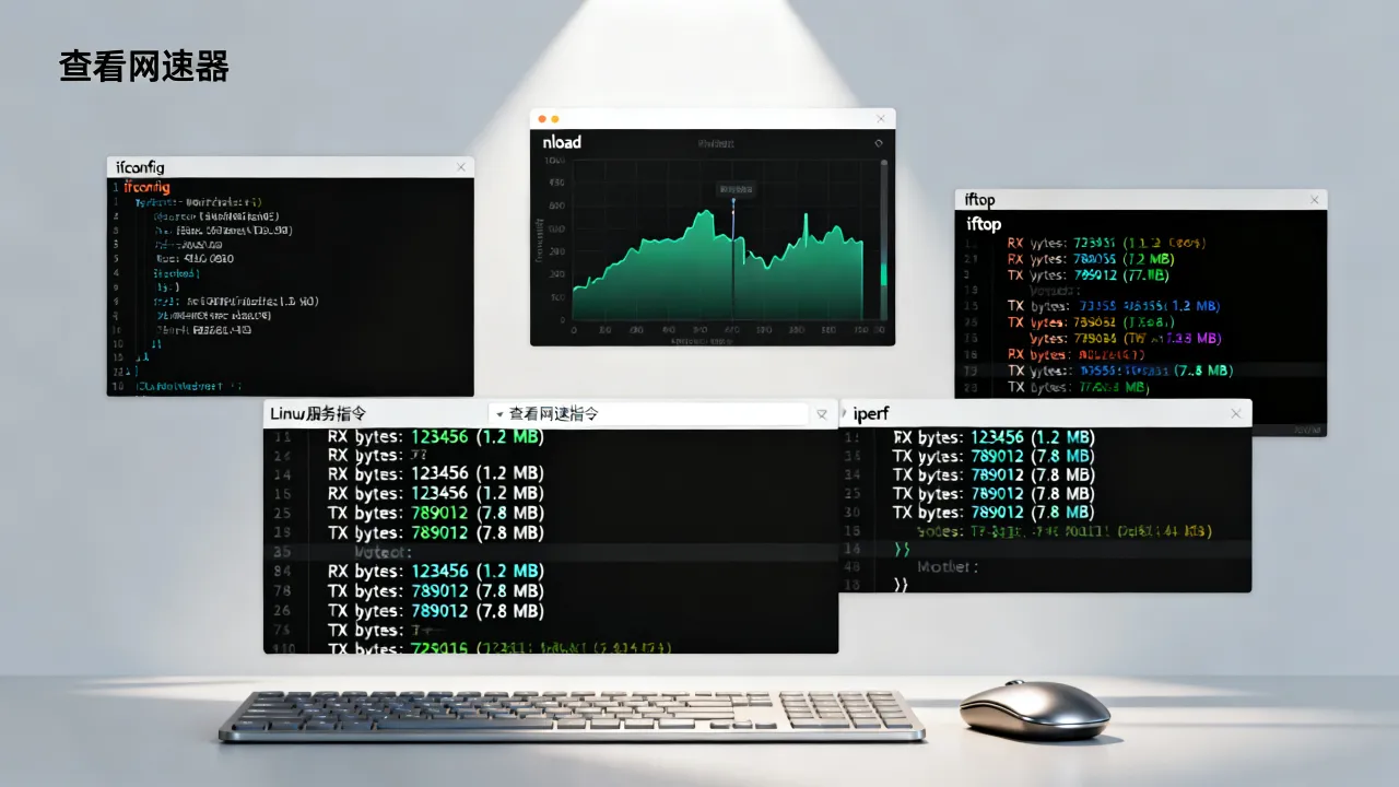 linux服务器查看网速指令有哪些?怎么用命令测实时带宽? linux服务器查看网速指令有哪些?怎么用命令测实时带宽?