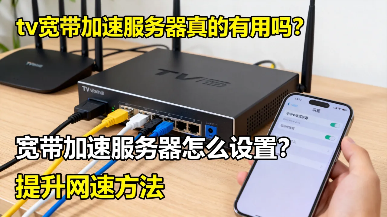 tv宽带加速服务器真的有用吗，宽带加速服务器怎么设置才能提升网速？