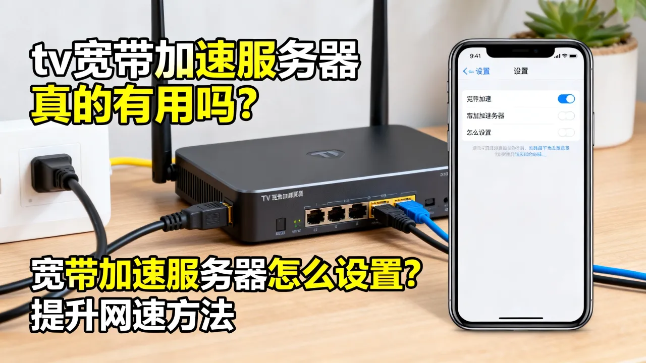 tv宽带加速服务器真的有用吗，宽带加速服务器怎么设置才能提升网速？