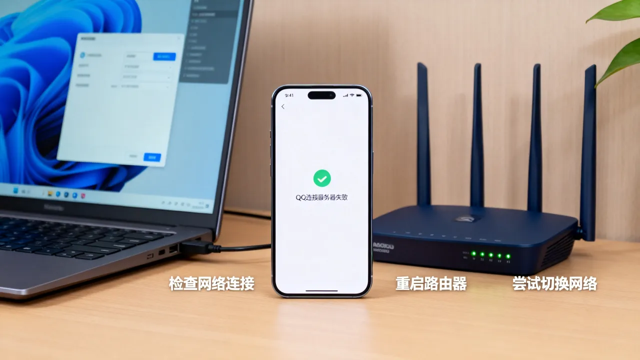 为什么qq打不开连接到服务器失败？怎么解决
