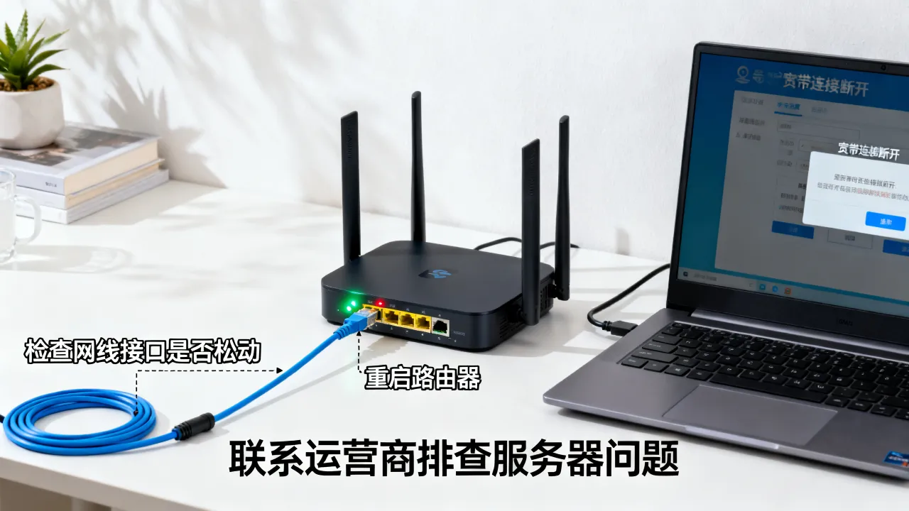 宽带断开服务器怎么回事？宽带连接频繁断开如何解决