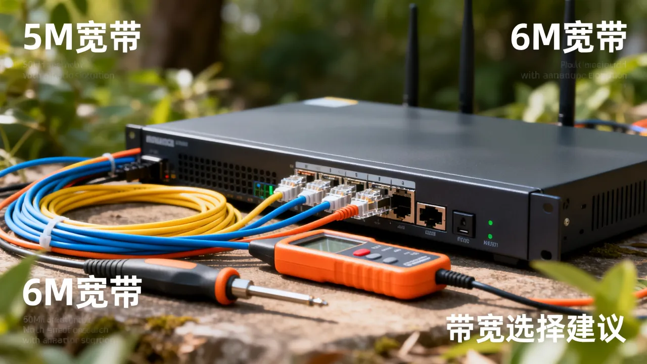 服务器5M宽带和6M宽带区别大吗，如何选择合适带宽？