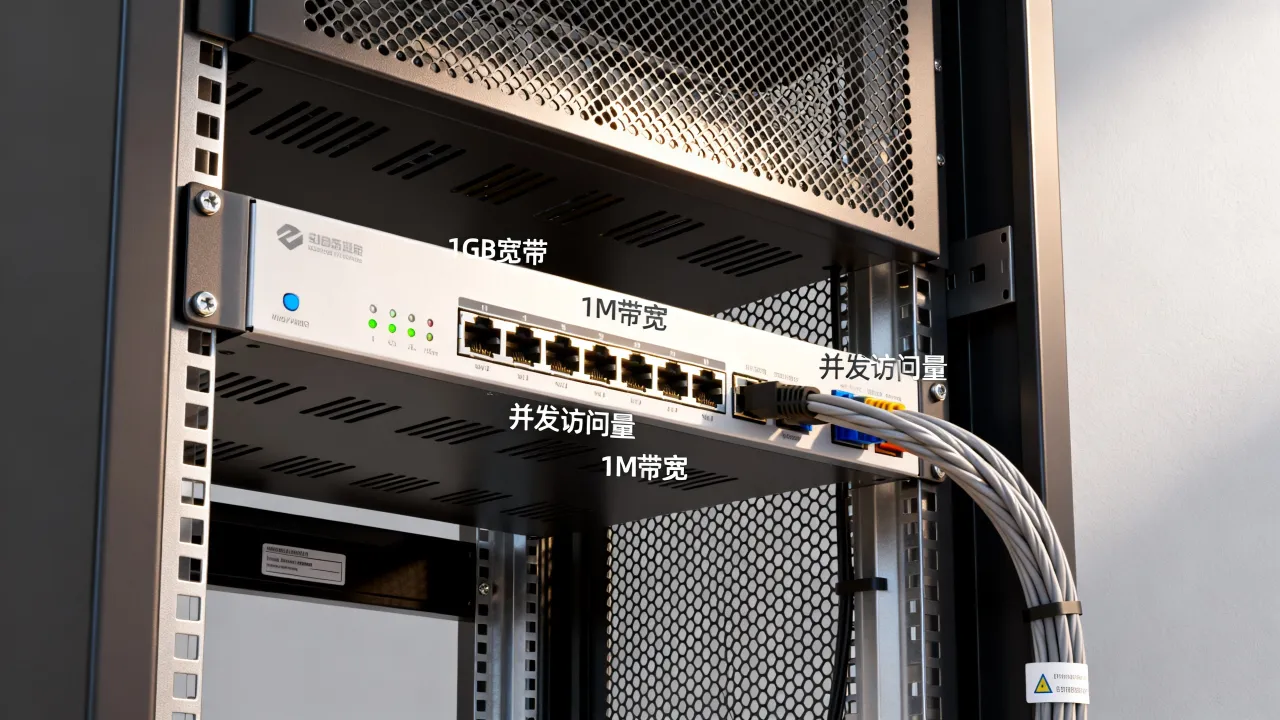 服务器1gb宽带可以承受多少人，1M带宽能支持多少并发访问