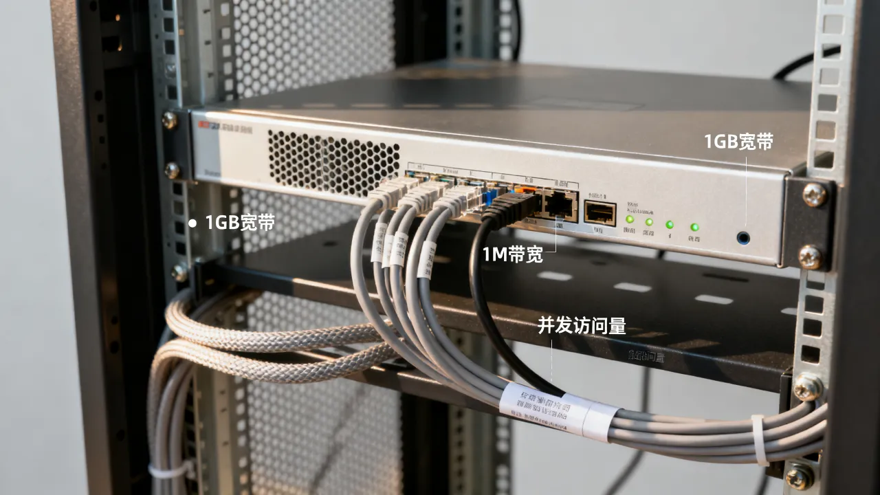 服务器1gb宽带可以承受多少人，1M带宽能支持多少并发访问