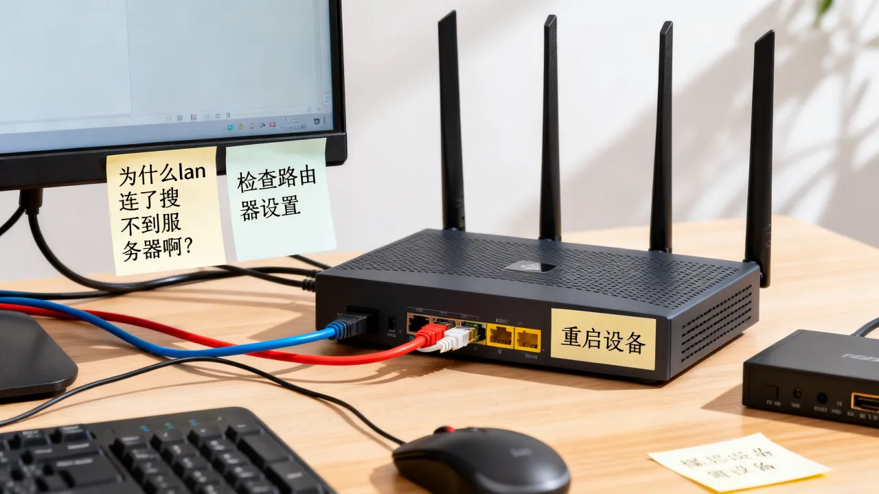 为什么lan连了搜不到服务器啊，局域网搜不到服务器怎么办？