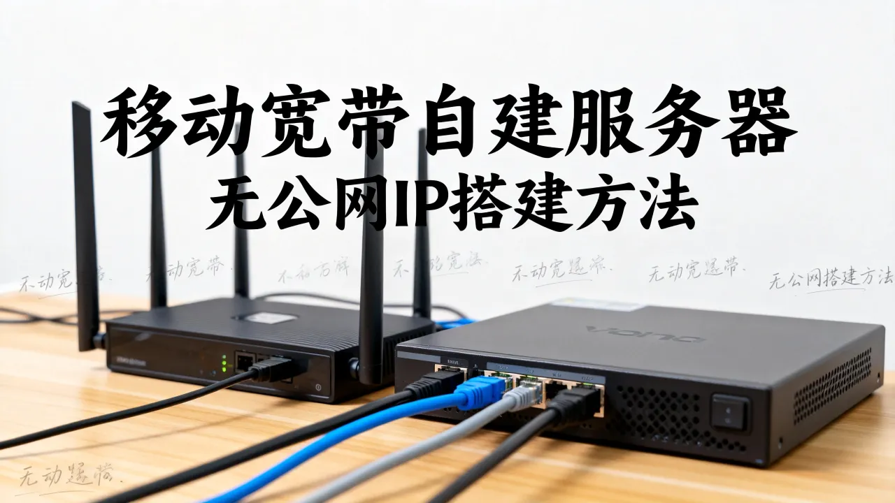 移动宽带自建服务器吗，移动宽带无公网IP怎么搭建服务器
