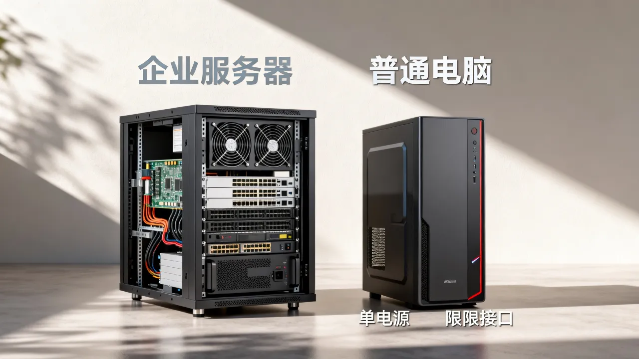 为什么装服务器电脑,企业选择服务器而非普通电脑的原因有哪些?