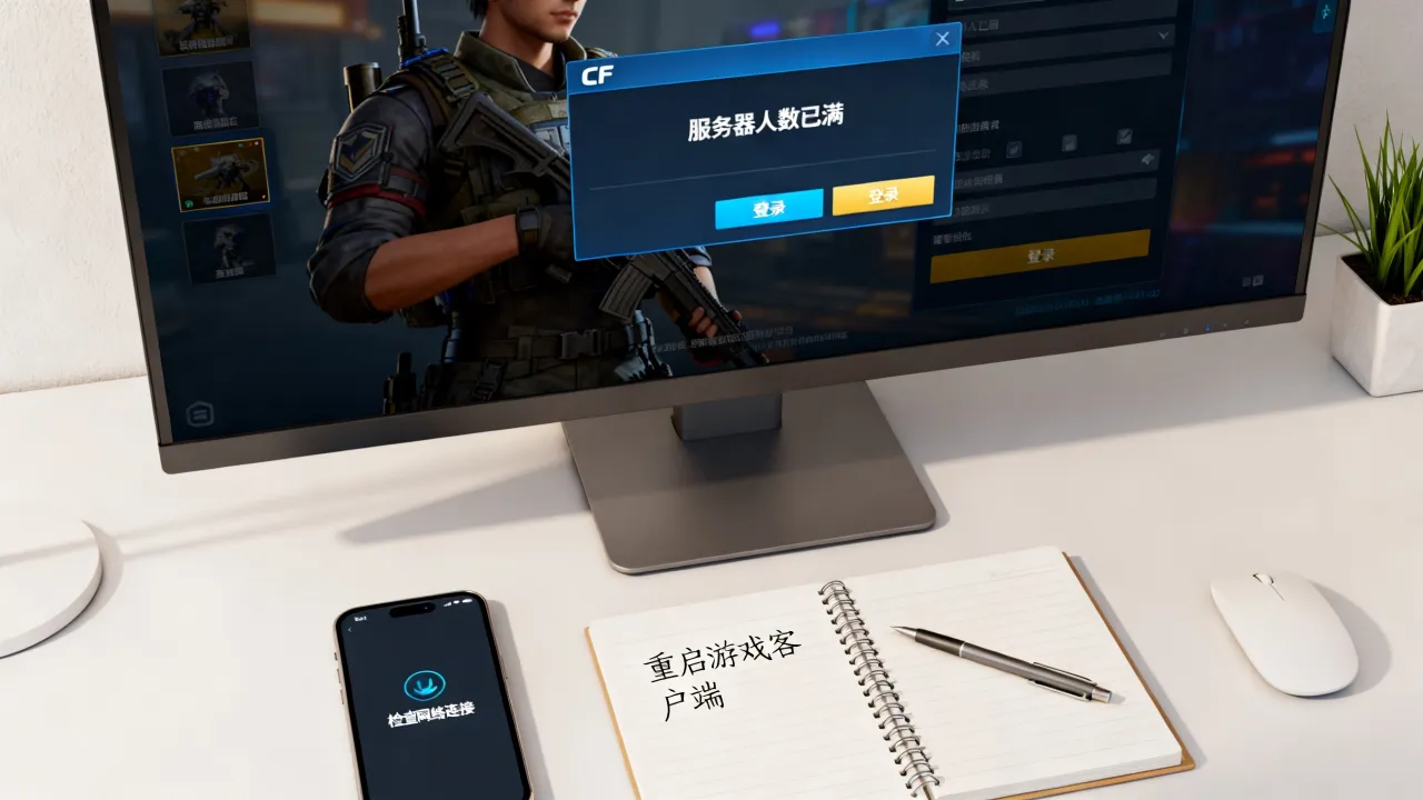 CF为什么会服务器人数已满，穿越火线进不去服务器怎么办