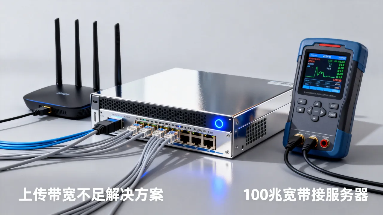 100兆宽带接服务器够用吗，上传带宽小怎么办