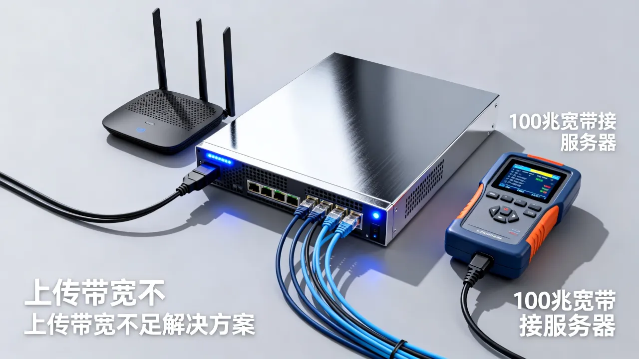 100兆宽带接服务器够用吗，上传带宽小怎么办