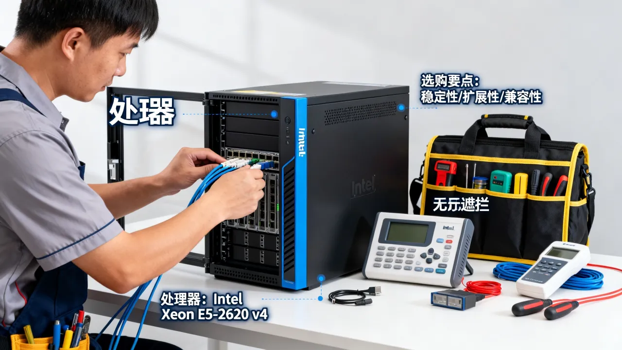 宽带装维师傅的服务器是什么配置，如何选购？