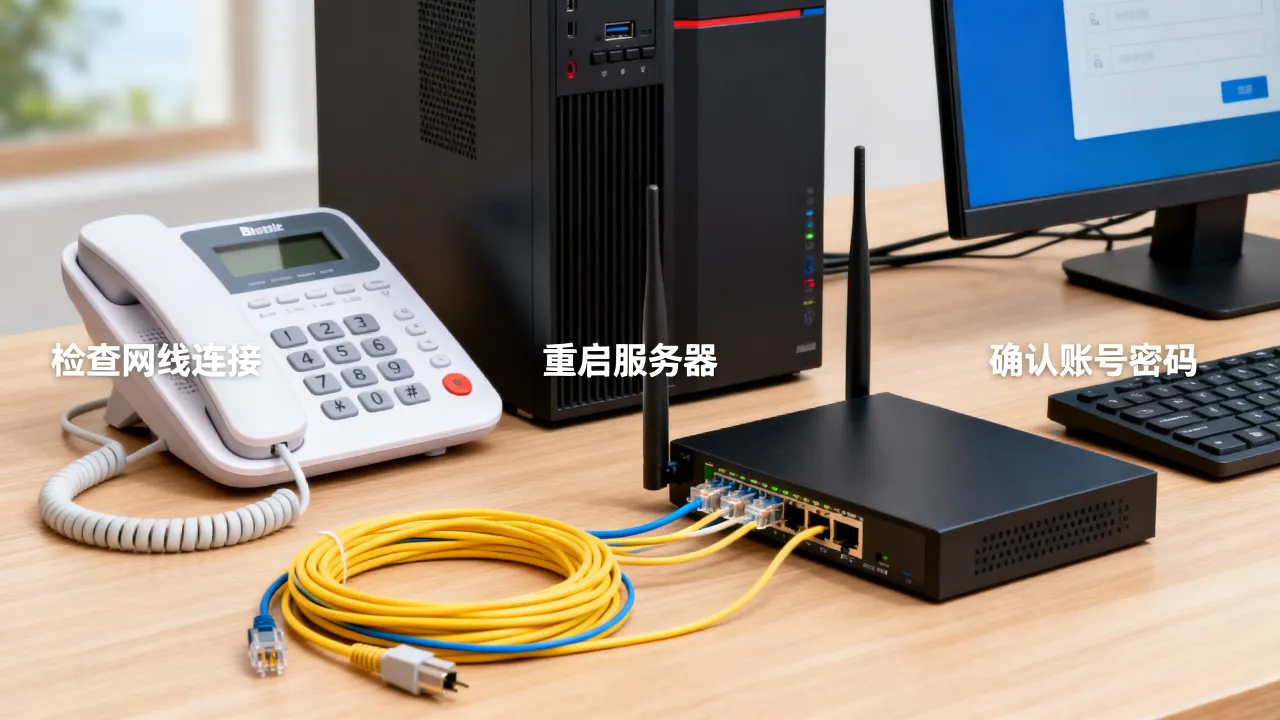 宽带电话设置服务器失败怎么办？故障排查教程