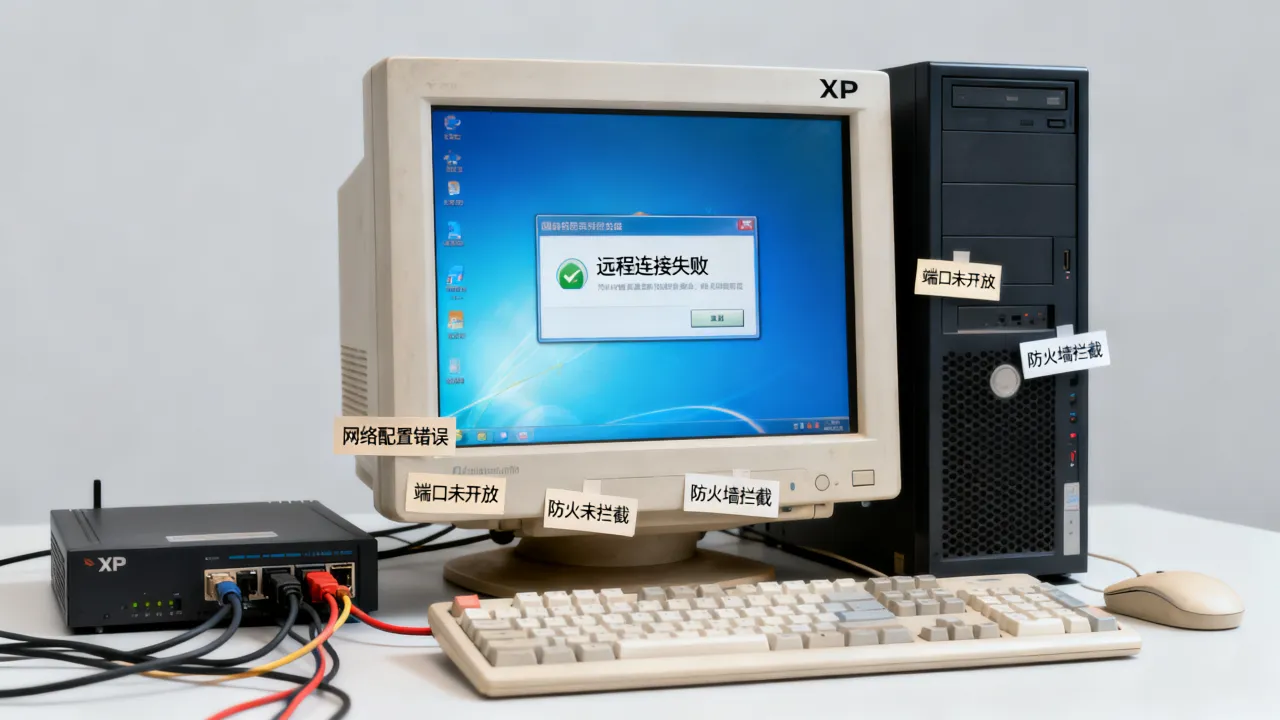 我的xp为什么不能远程连接服务器地址，xp远程连接服务器失败原因详解
