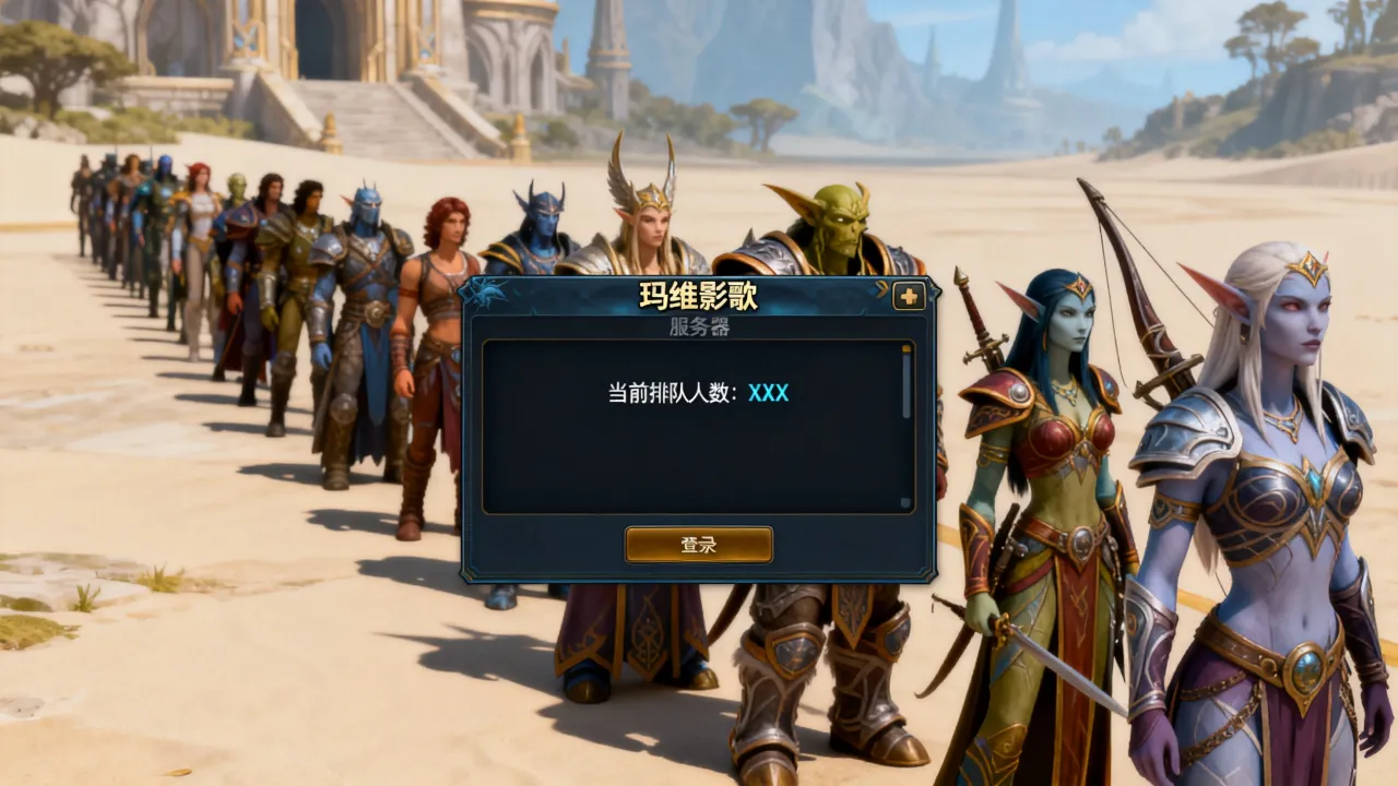 魔兽世界玛维影歌服务器人口多吗，现在排队严重吗？
