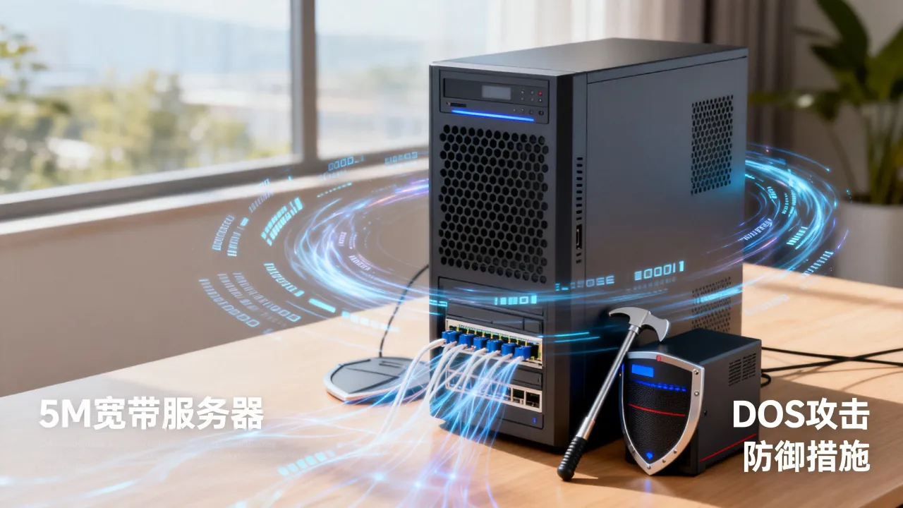 dos攻击5m宽带的服务器会瘫痪吗，如何有效防御？