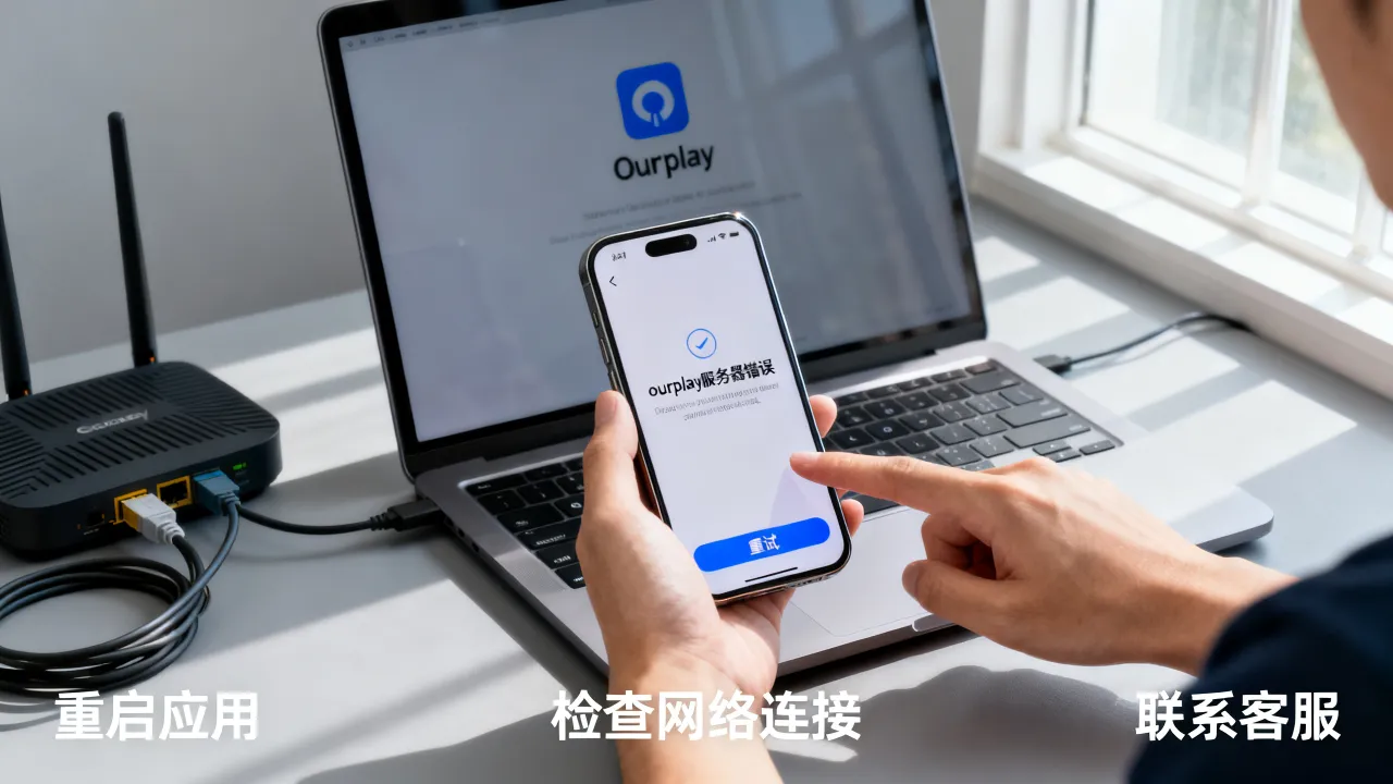 为什么ourplay显示服务器错误，ourplay服务器错误怎么修复？