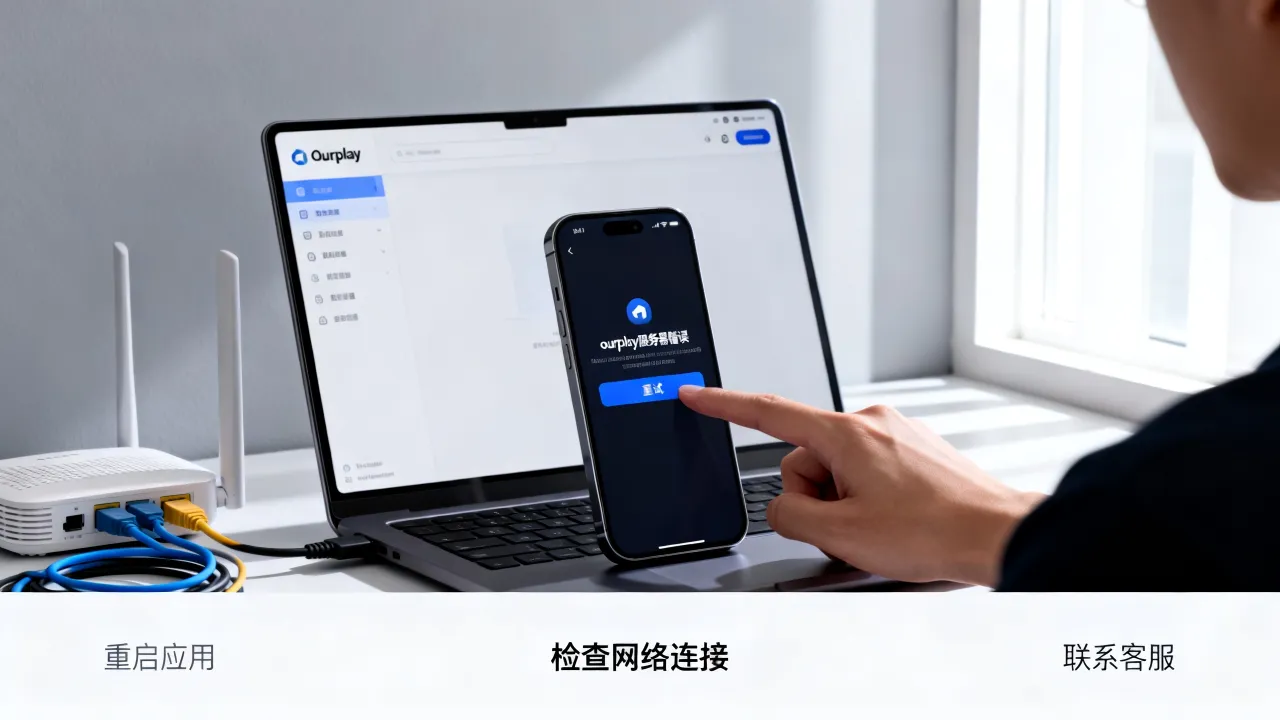 为什么ourplay显示服务器错误，ourplay服务器错误怎么修复？