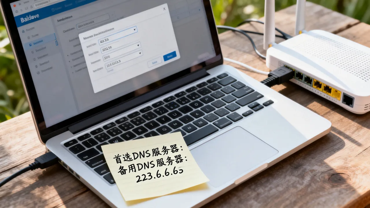 宽带备用DNS服务器怎么设置,首选和备用地址填什么?