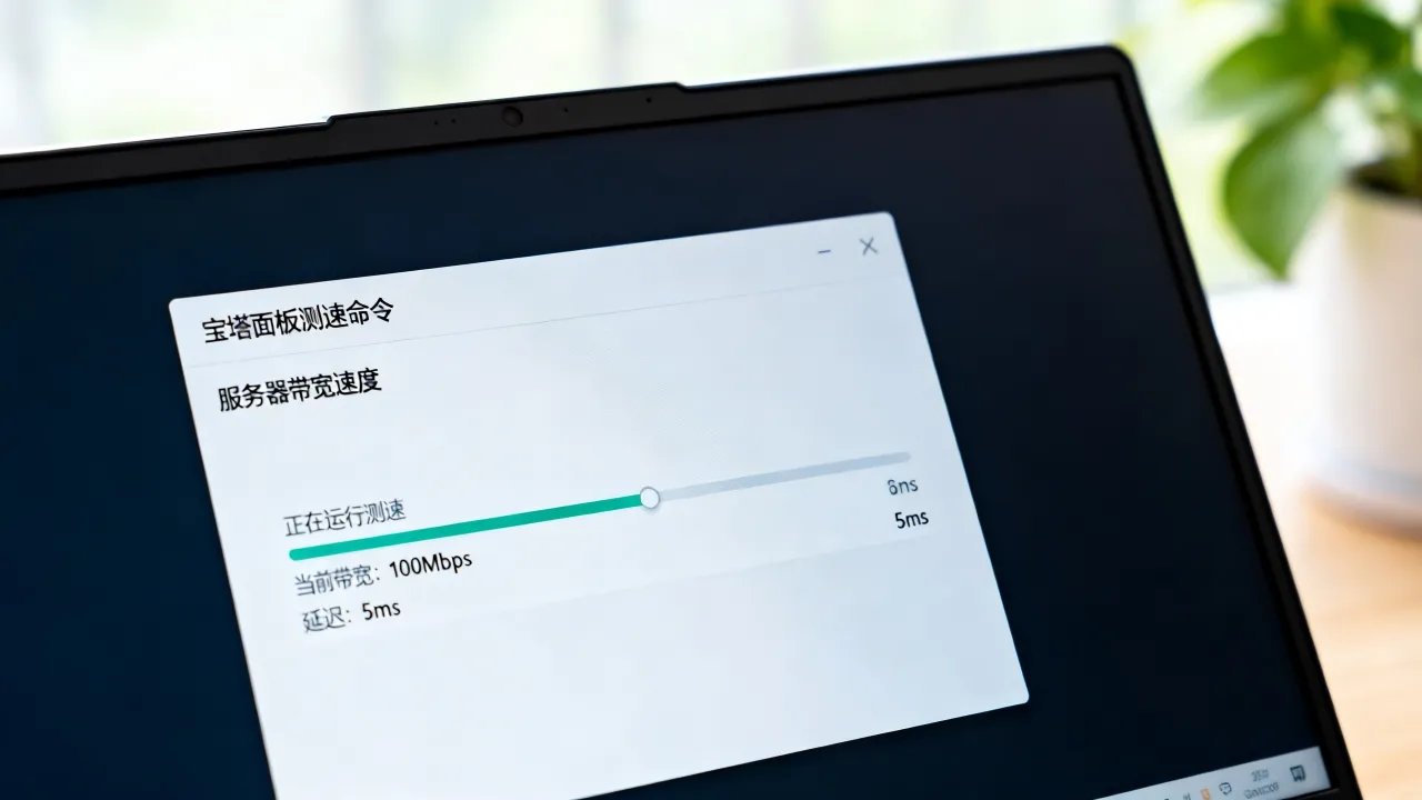 宝塔面板怎么测服务器网速？宝塔面板测速命令是什么，如何用宝塔查看服务器带宽速度？