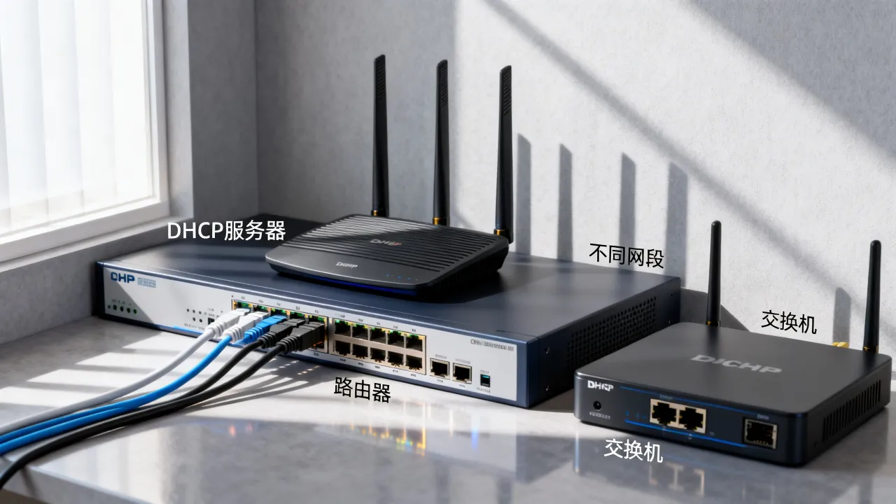 为什么DHCP服务器不在网段，DHCP不在同一网段怎么解决