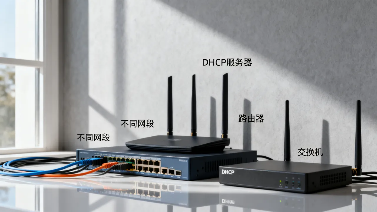 为什么DHCP服务器不在网段，DHCP不在同一网段怎么解决