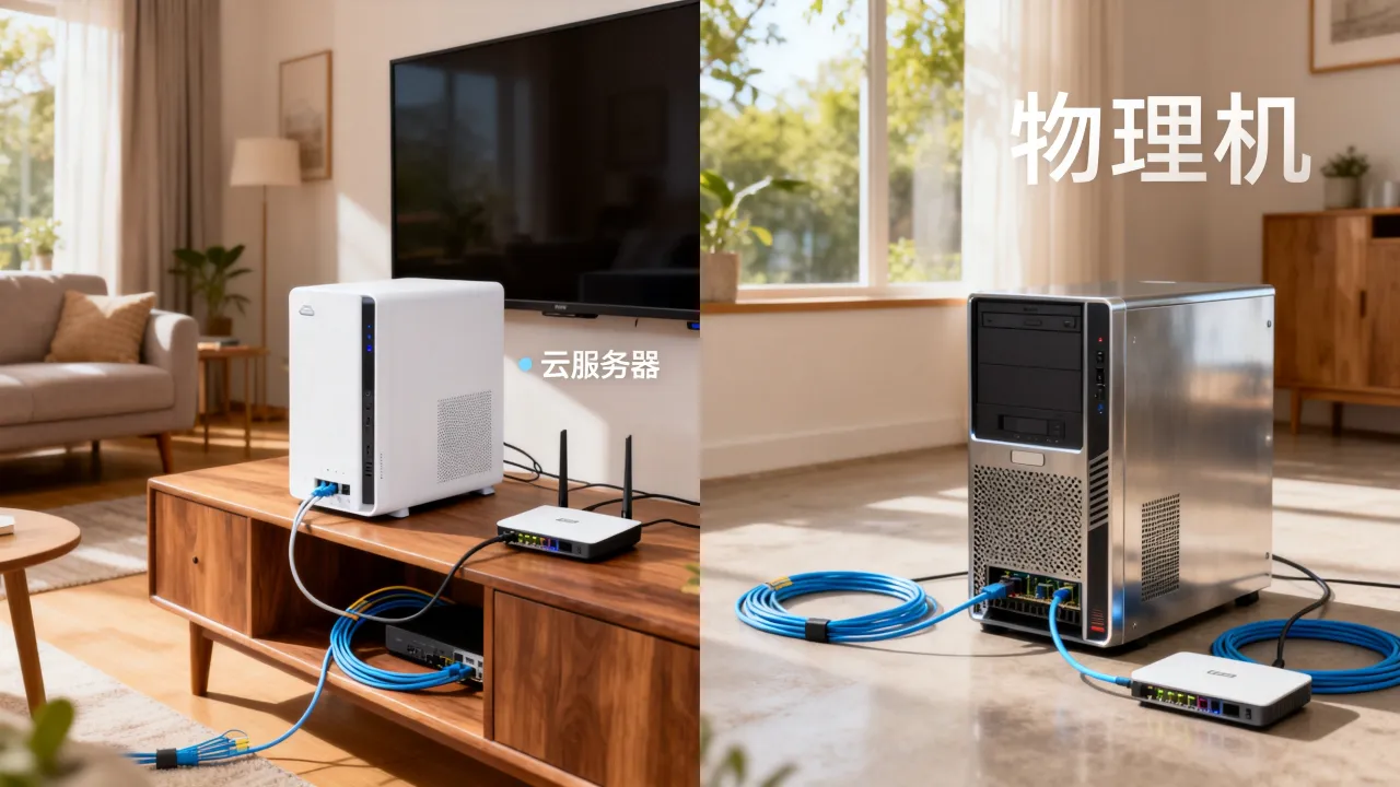 宽带用什么服务器好点，家庭宽带选云服务器还是物理机更划算