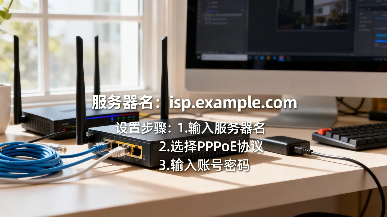 宽带拨号上网服务器名是什么?怎么填写设置才能正常连接