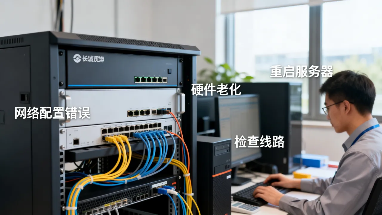 长城宽带服务器故障怎么解决，长城宽带服务器故障原因及解决方法
