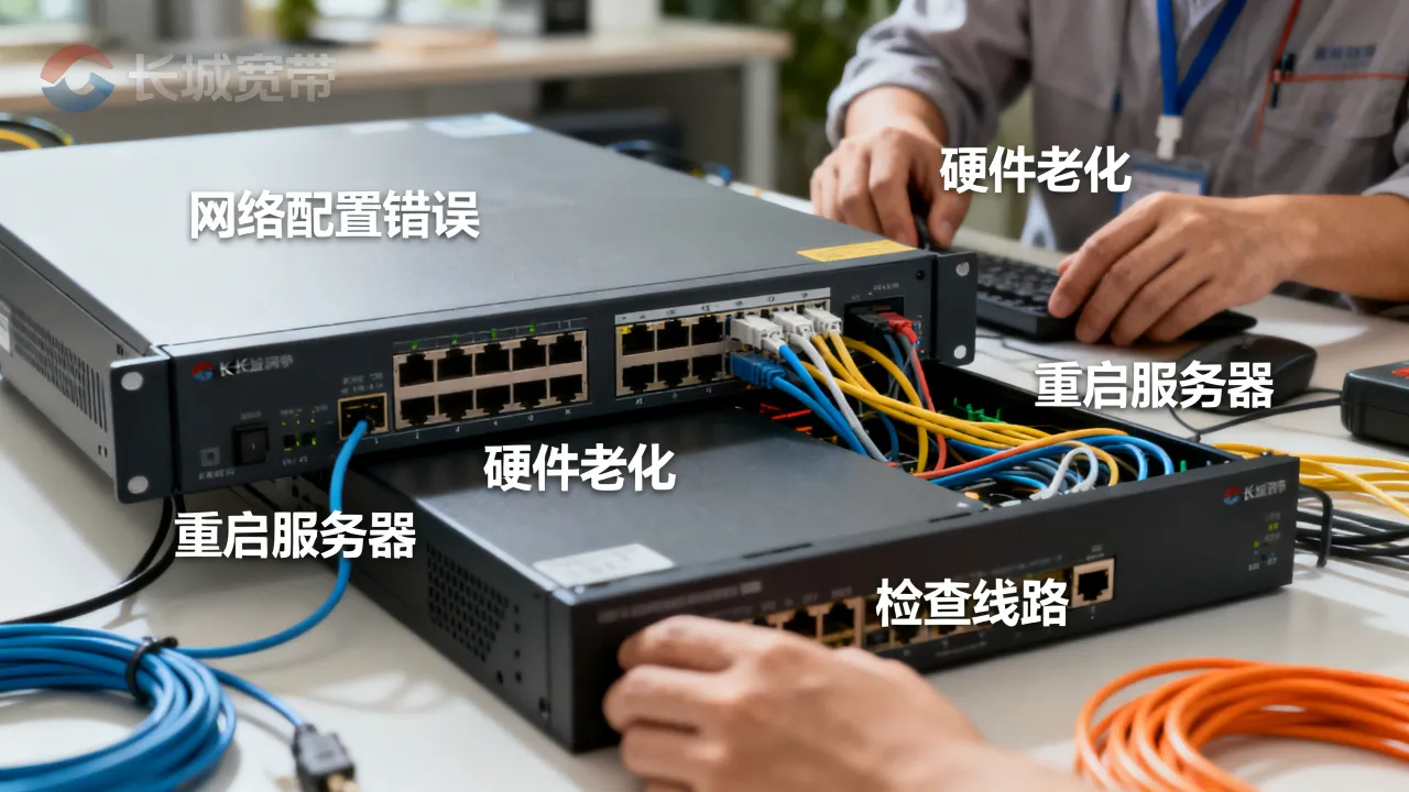 长城宽带服务器故障怎么解决，长城宽带服务器故障原因及解决方法