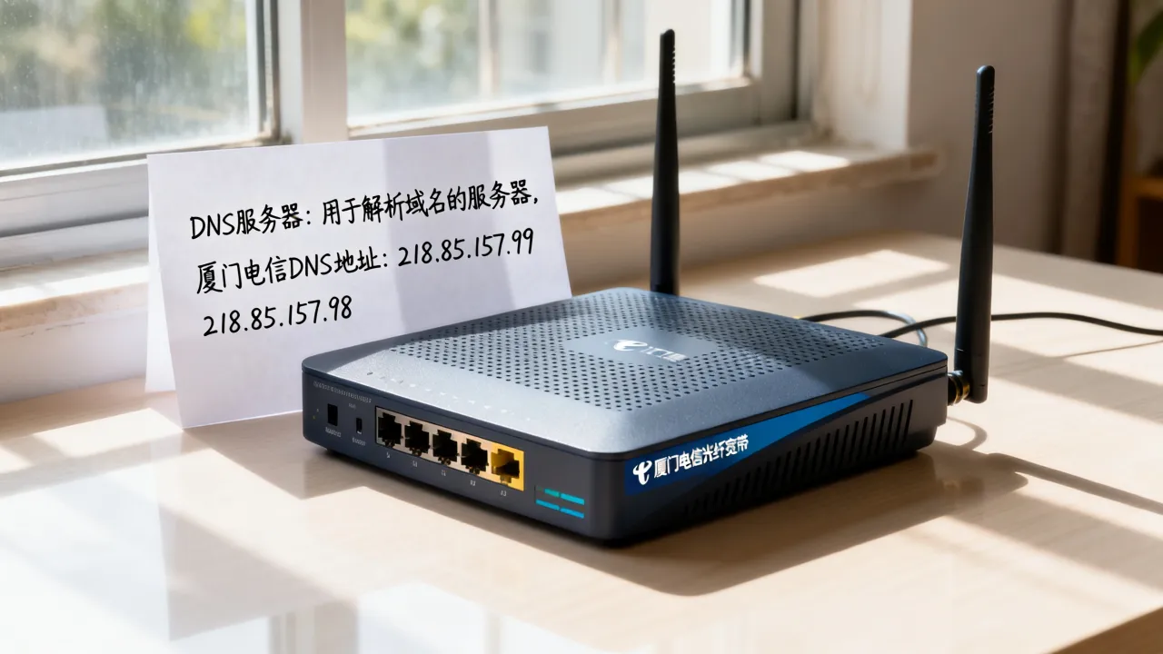 厦门电信光纤宽带DNS服务器是啥，厦门电信DNS地址是多少？
