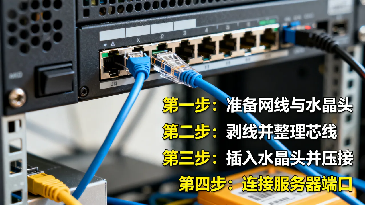 宽带服务器网线怎么接，机房服务器网线连接步骤详解