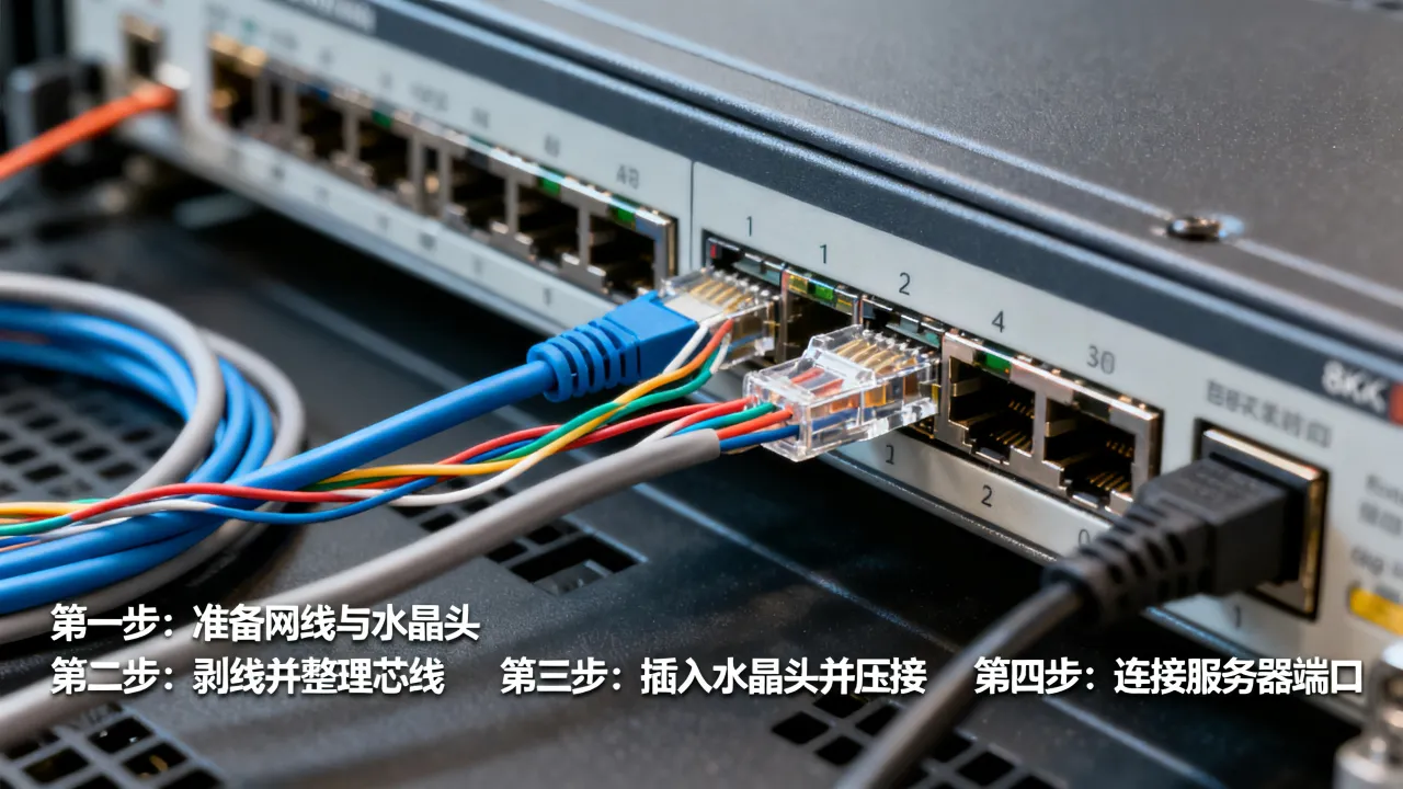 宽带服务器网线怎么接，机房服务器网线连接步骤详解