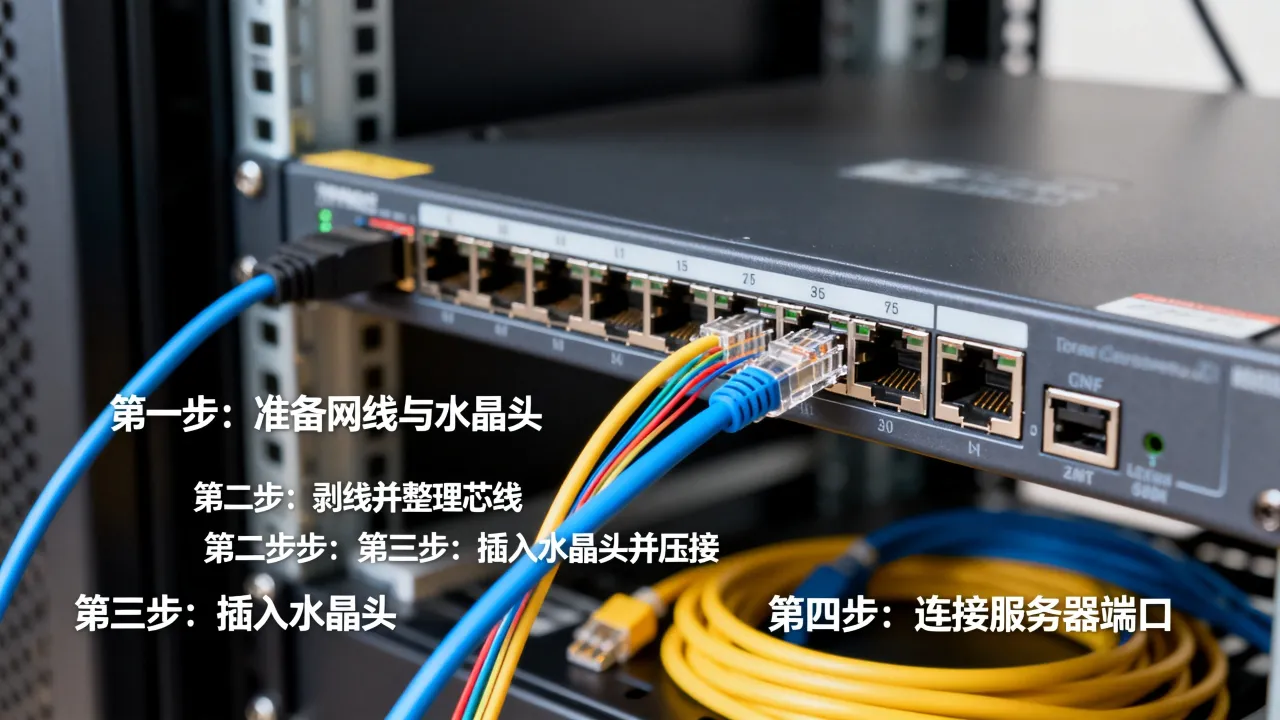 宽带服务器网线怎么接，机房服务器网线连接步骤详解