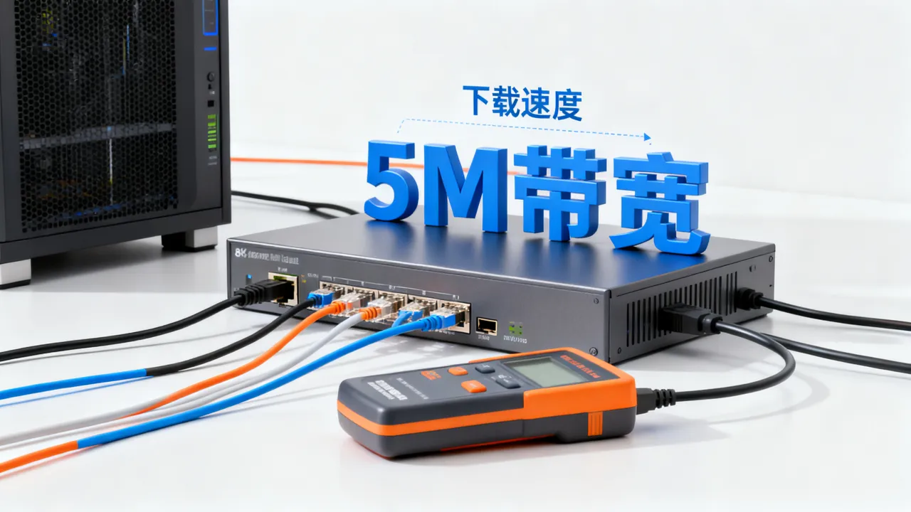 服务器宽带下载5M够用吗，5M带宽服务器下载速度是多少？