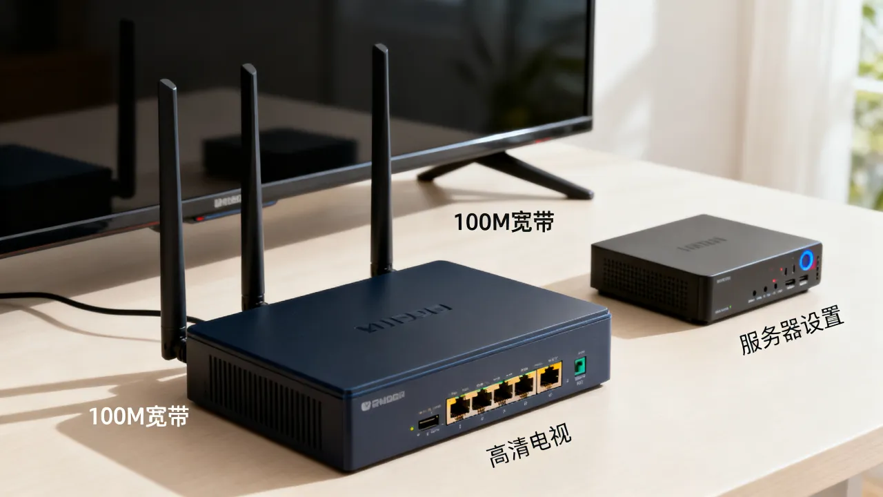 100m宽带能流畅看高清电视吗，服务器怎么设置不卡顿